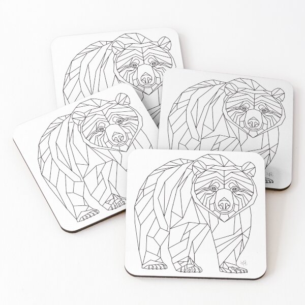 Item preview, DIY - Geometric Bear - Customizable Design designed and sold by YaraCreatyque.