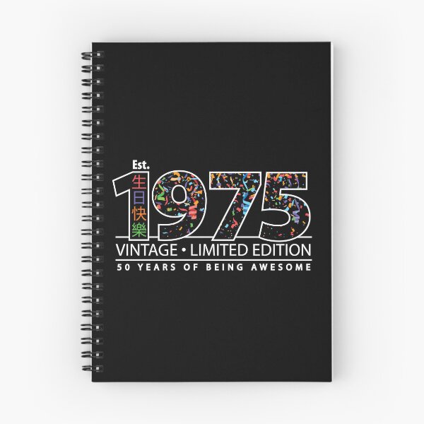 Item preview, Happy 50th Est. 1975 Vintage Limited Edition 50 Years of Being Awesome  designed and sold by PCStudio57.