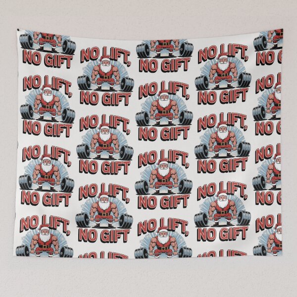 Item preview, No Lift No Gift Santa Claus designed and sold by Krieghorn.
