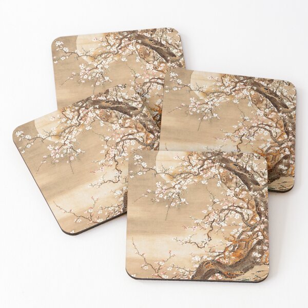 Item preview, Japanese painting. Plum blossom in moonlight designed and sold by likiska.