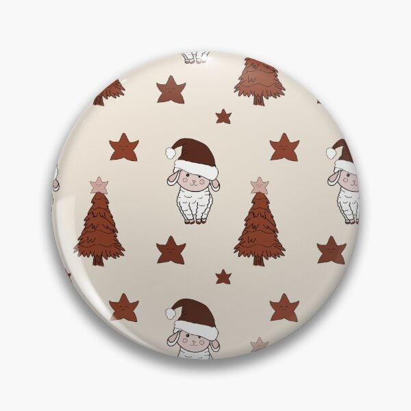 Item preview, Cute Christmas sheep and espresso brown designed and sold by Krissys-Art.