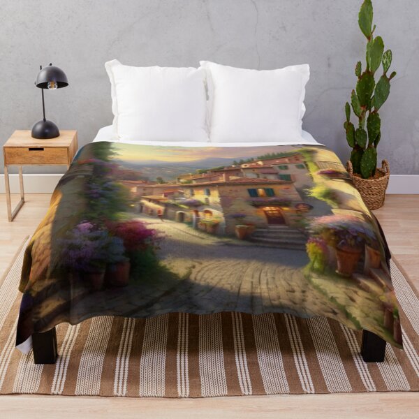Item preview, Springtime Stroll on an Italian Street designed and sold by BlareBlare.
