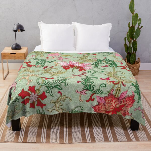 Item preview, colorful Chinese pattern with flowers designed and sold by Mauswohn.