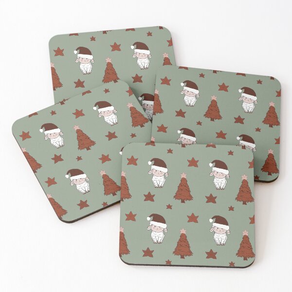 Item preview, Cute little Christmas sheep pattern  designed and sold by Krissys-Art.
