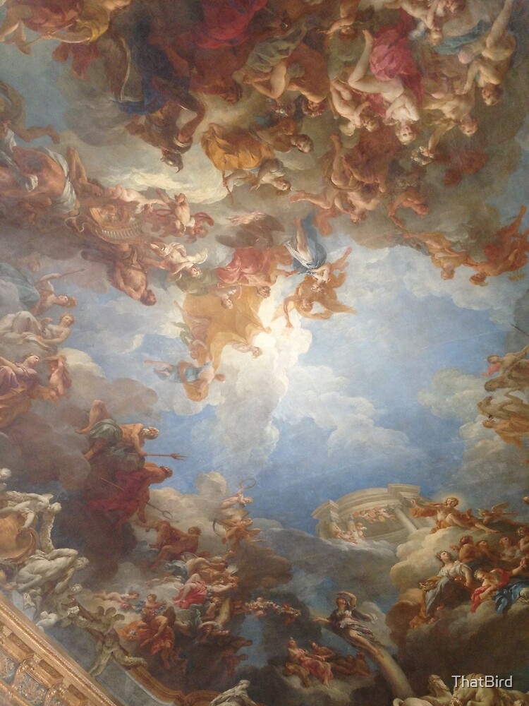 Versailles Ceiling Art Greeting Card By Thatbird Redbubble