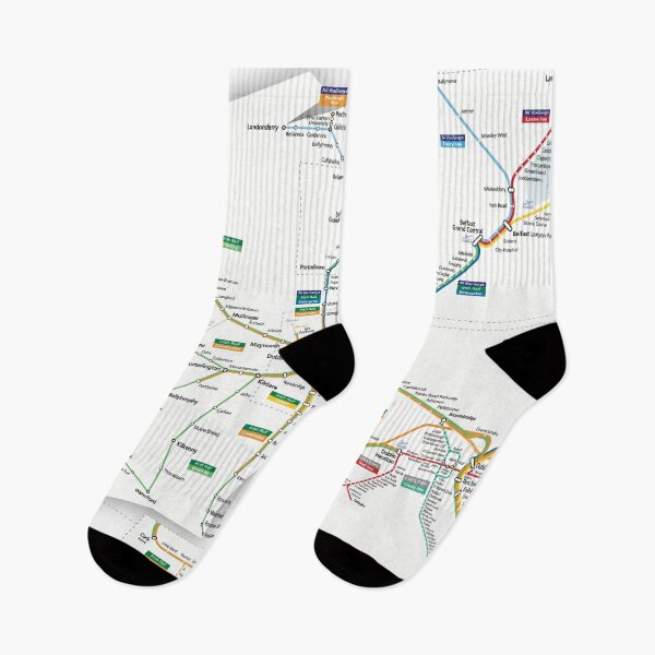 Item preview, Ireland rail train map designed and sold by MrMappy.