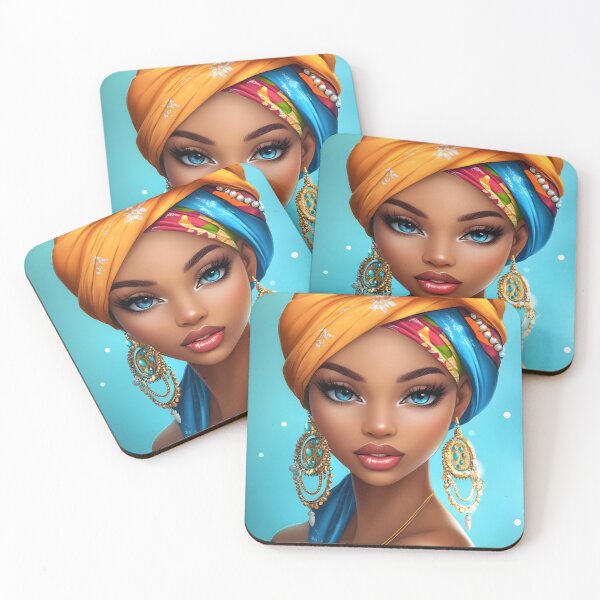 Item preview, Vibrant Portrait with Colorful Turban and Jewelry designed and sold by Artessie.