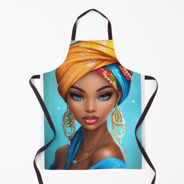 Artikelvorschau, Lebendiges Porträt mit buntem Turban und Schmuck entworfen und verkauft von Artessie.