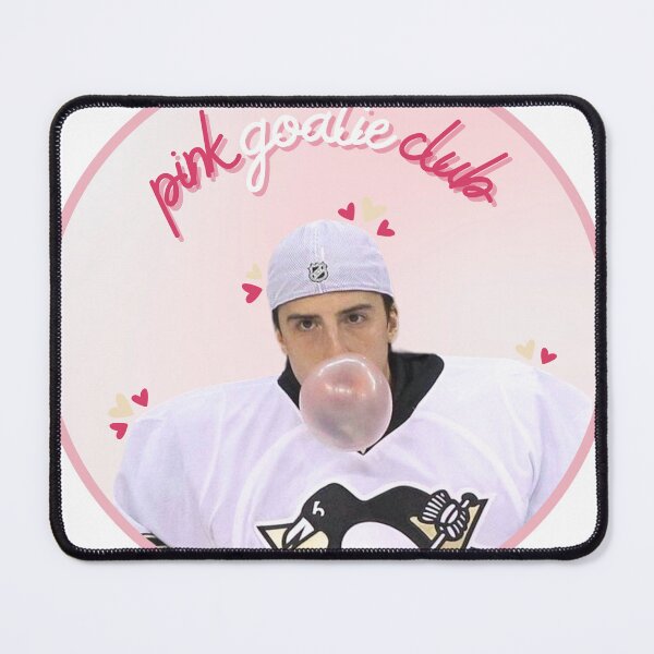 Item preview, The Chappell Collection: Marc-André Fleury Pink Goalie Club Sticker designed and sold by OffsideNewsCo.