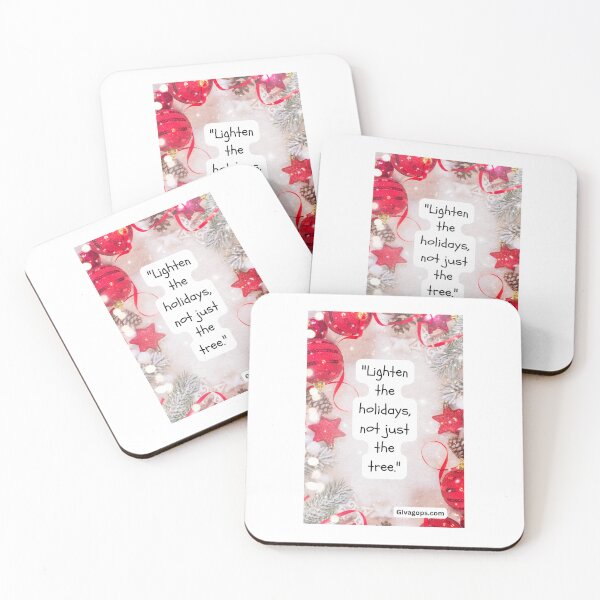 Item preview, "Lighten the holidays, not just the tree." designed and sold by CUTESTUFFnow.