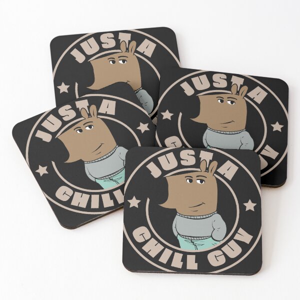 Item preview, Chill guy badge designed and sold by sileaant.