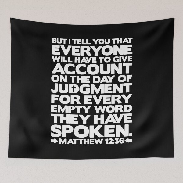 Item preview, Matthew 12:36 Day Of Judgment designed and sold by plushism.