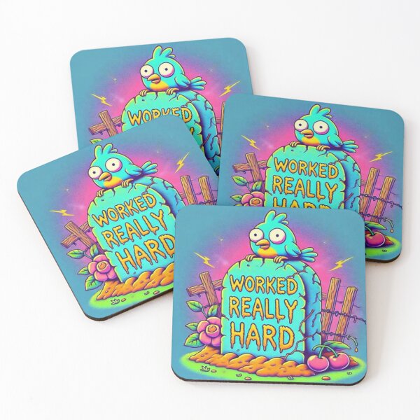 Item preview, Funny Tombstone "Worked Really Hard" designed and sold by Shs-Kenya.