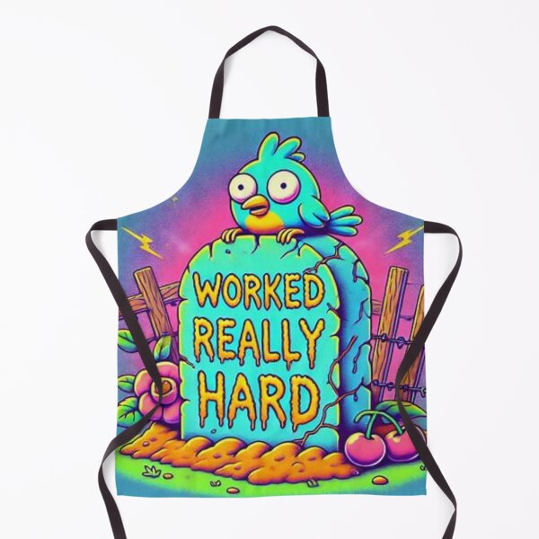Item preview, Funny Tombstone "Worked Really Hard" designed and sold by Shs-Kenya.