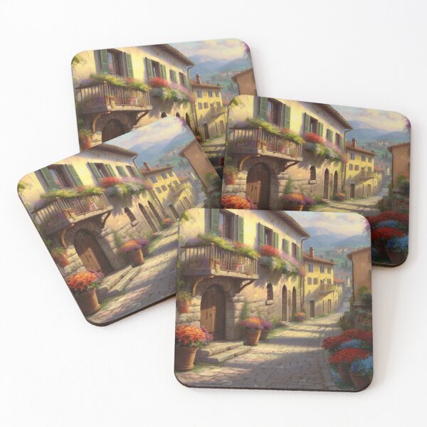 Item preview, Blossoms and Balconies on Italian Streets designed and sold by BlareBlare.