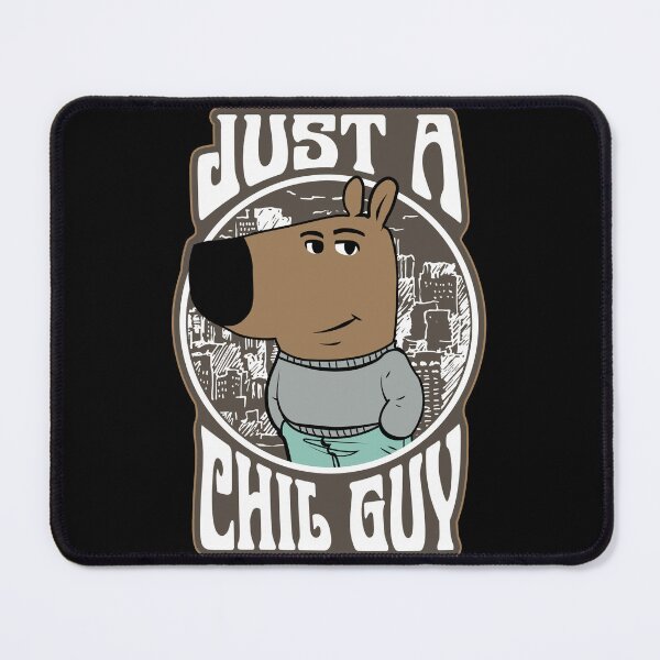 Item preview, Chill guy badge designed and sold by sileaant.
