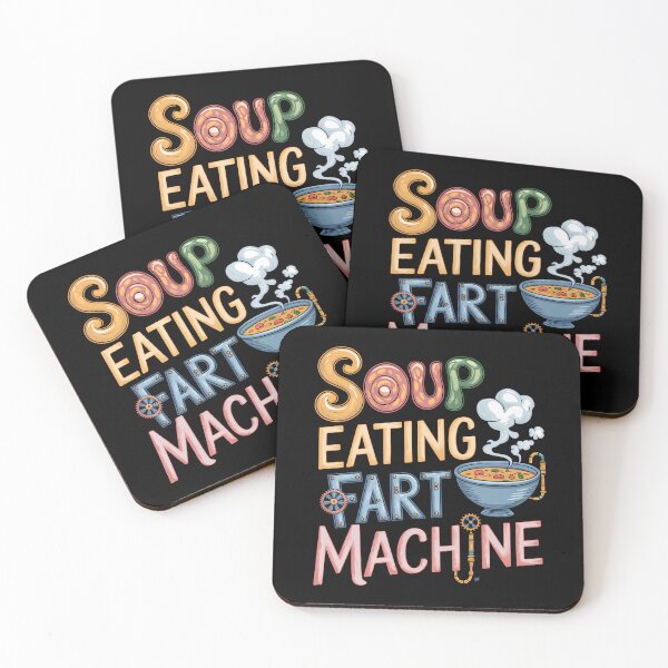 Item preview, Soup Eating Fart Machine -A perfect gift for anyone who loves quirky humor and absurd memes! designed and sold by ZyziowskyArt.