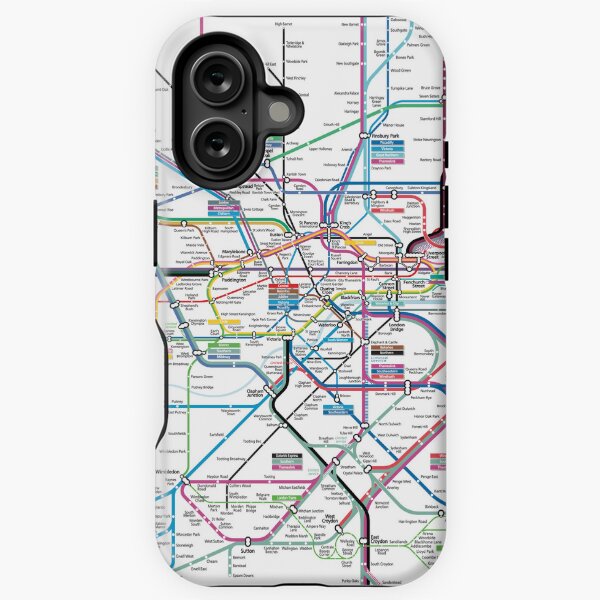 Item preview, London AllRail map  designed and sold by MrMappy.