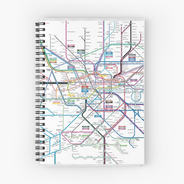 Item preview, London AllRail map  designed and sold by MrMappy.