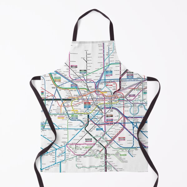 Vista previa del artículo con la obra «Mapa de AllRail de Londres», diseñado y vendido por MrMappy.