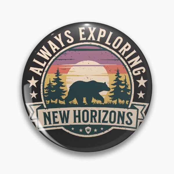 Item preview, Always Exploring New Horizons Retro Bear Nature Design designed and sold by SpecialtiesShop.