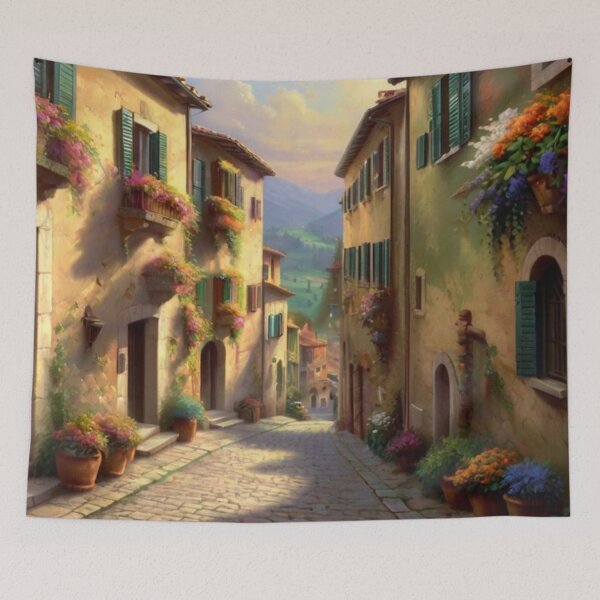 Item preview, Vibrant Colors of Spring on an Italian Street designed and sold by BlareBlare.