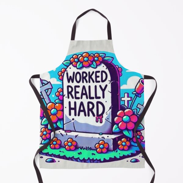 Item preview, Funny Tombstone "WORKED REALLY HARD" designed and sold by Shs-Kenya.