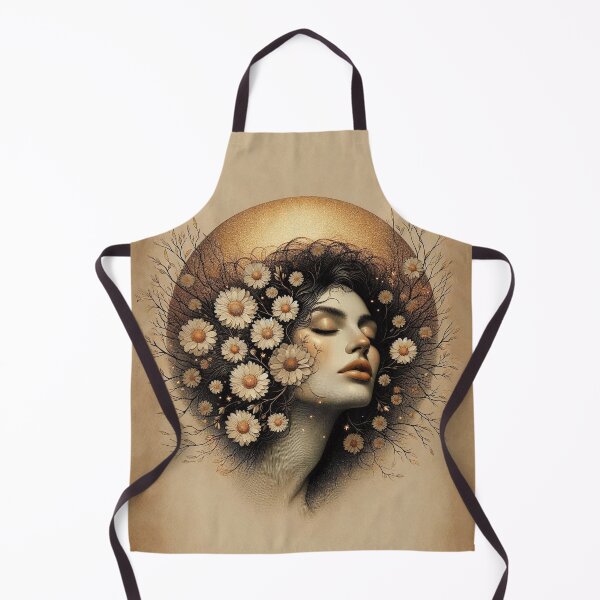 Item preview, Ethereal Moon Goddess with Floral Elements designed and sold by MarinaFila.