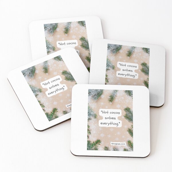 Item preview, "Hot cocoa solves everything." designed and sold by CUTESTUFFnow.