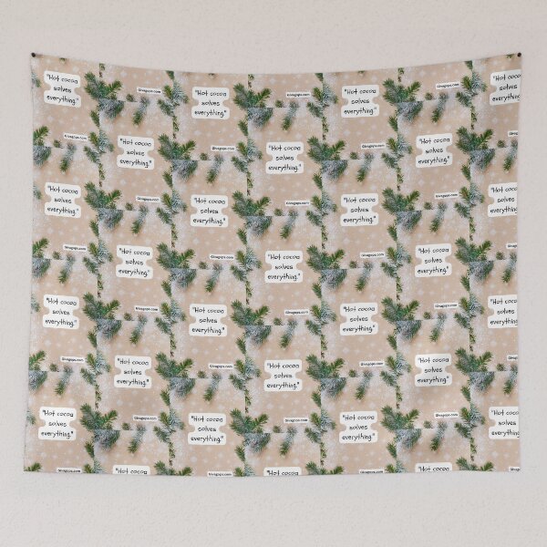 Item preview, "Hot cocoa solves everything." designed and sold by CUTESTUFFnow.