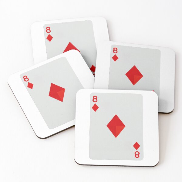 Item preview, An elegant eight of diamonds card designed and sold by MiraCleAI.