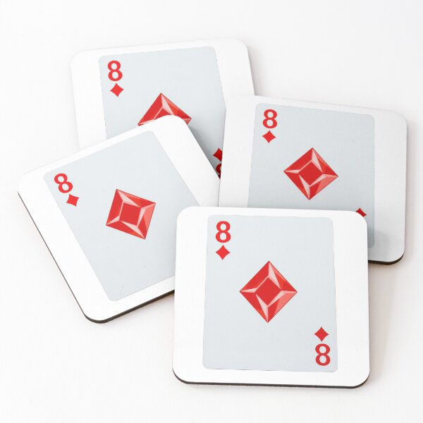 Item preview, An elegant eight of diamonds card designed and sold by MiraCleAI.