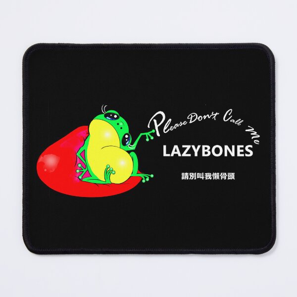Item preview, A Lazy frog says " Please don't call me lazybones "  designed and sold by Shirley cute art .