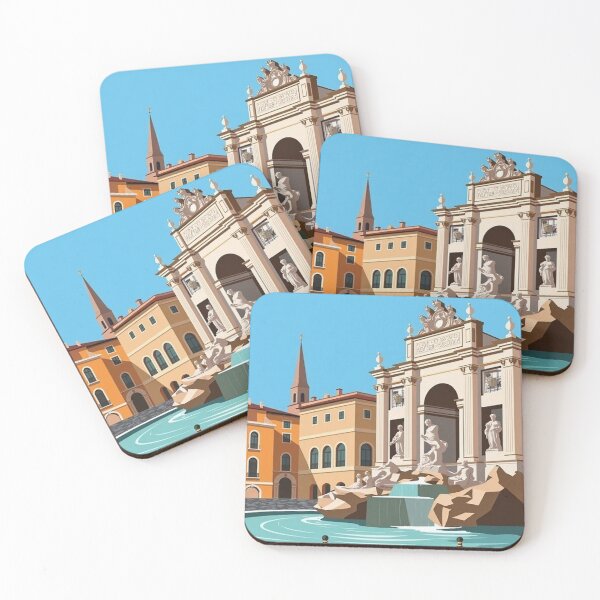 Item preview, Trevi Fountain Travel Poster – Rome, Italy designed and sold by Arctic frame studio.