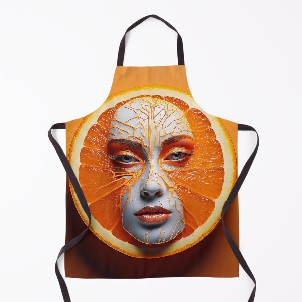 Item preview, Orange Woman Face | Fruits Patterns | Fruit Creatures Collection designed and sold by monkeybusiness.pt.