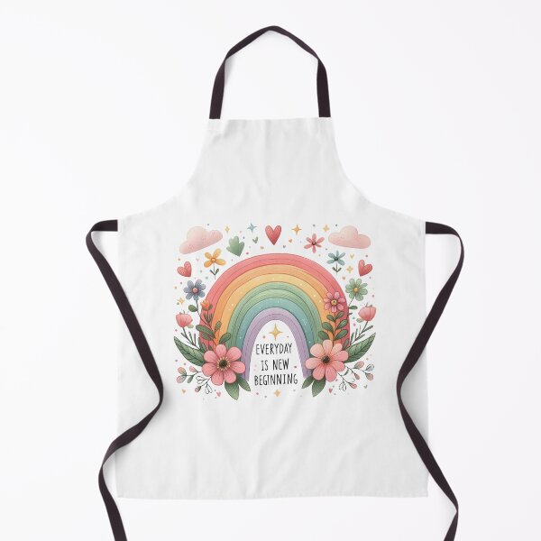 Item preview, Everyday is new beginning  - rainbow with flowers design positive optimistic  designed and sold by Dominika Farkašová.