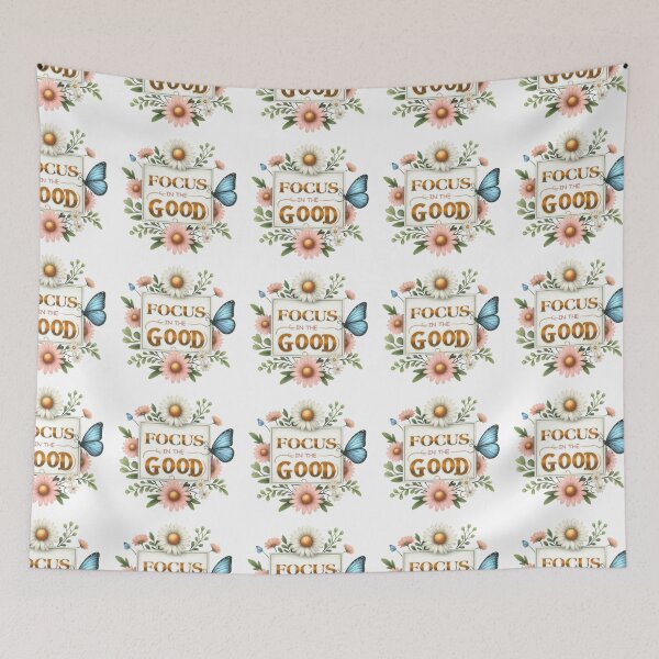 Item preview, Focus in the Good  - quote with flowers  design positive optimistic  designed and sold by Dominika Farkašová.