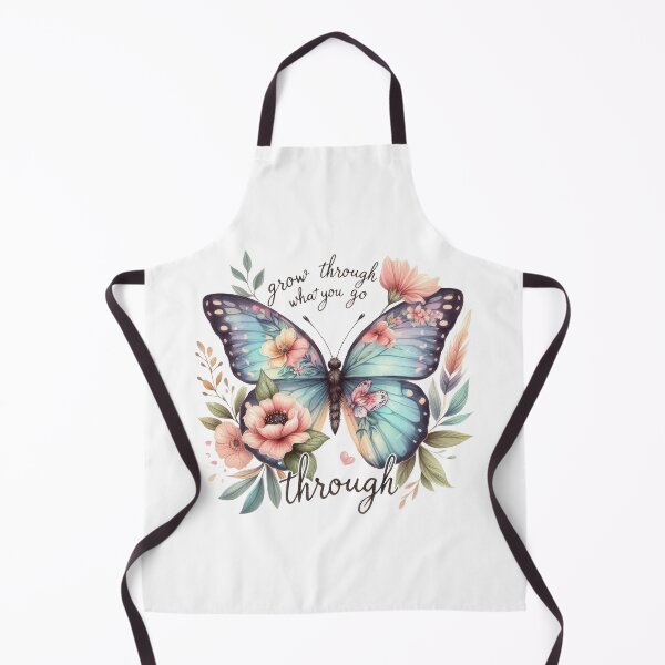 Item preview, Grow through what you go though  -butterfly with flowers design positive optimistic  designed and sold by Dominika Farkašová.