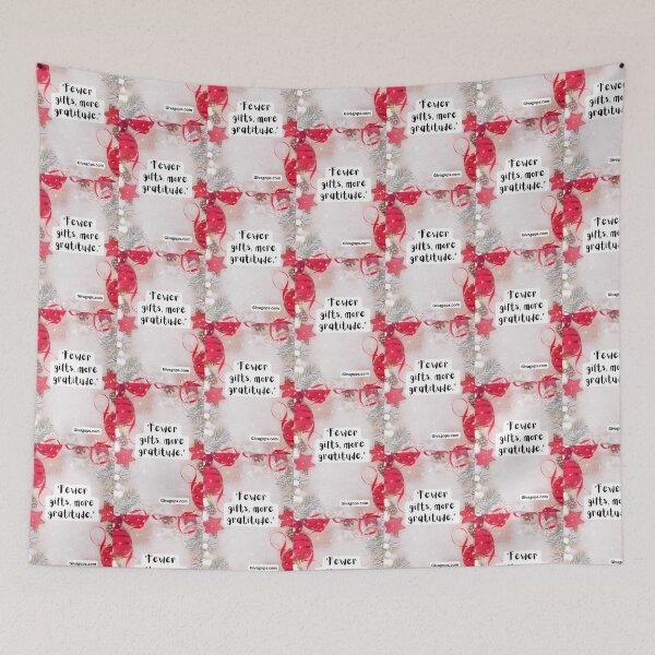 Item preview, "Fewer gifts, more gratitude." designed and sold by CUTESTUFFnow.