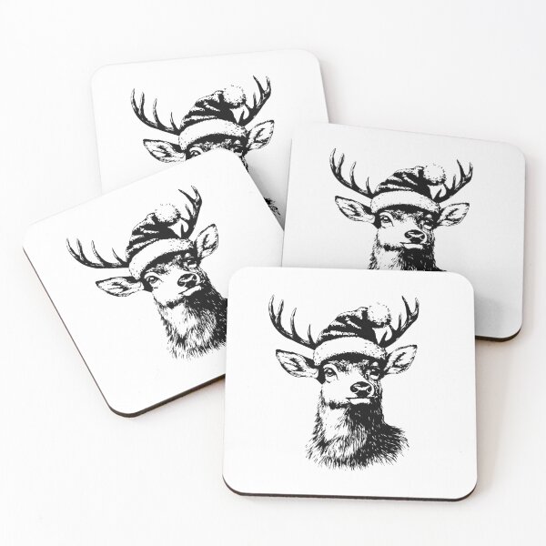 Item preview, Jolly Reindeer with Christmas Hat designed and sold by JollyCritters.