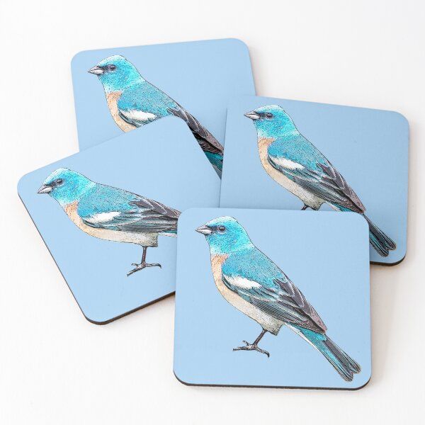 Item preview, Lazuli Bunting Black Alternate Design  designed and sold by designsasstultd.