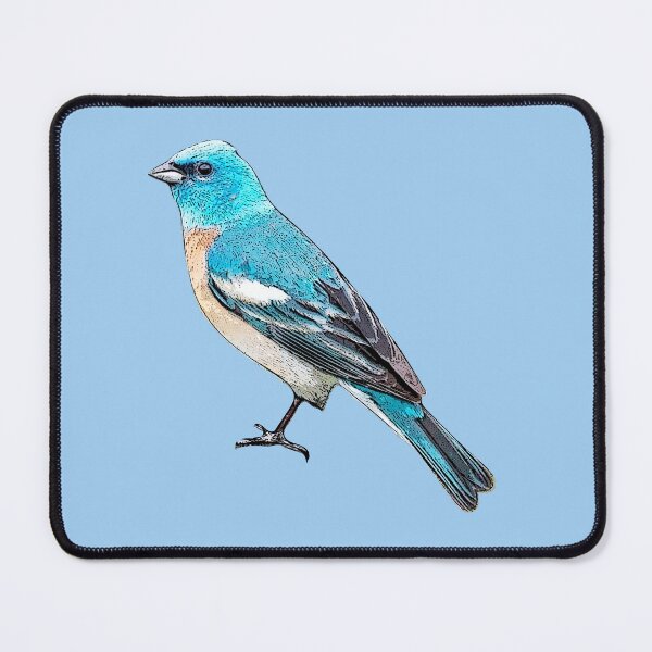 Item preview, Lazuli Bunting Black Alternate Design designed and sold by designsasstultd.