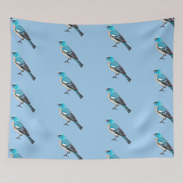 Item preview, Lazuli Bunting Black Alternate Design  designed and sold by designsasstultd.