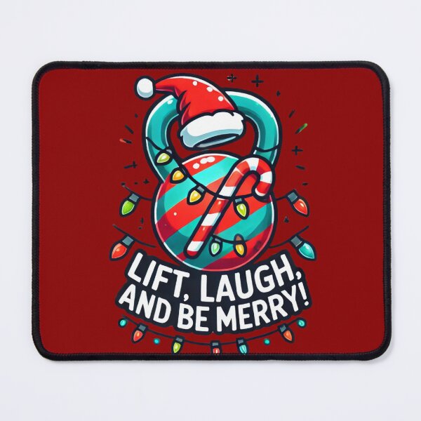 Item preview, Lift, Laugh, and Be Merry: Festive Kettlebell Christmas Design – Perfect for Fitness Enthusiasts designed and sold by astersgraphics.