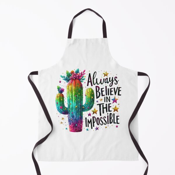 Item preview, Always believe in impossible  - cactus - colorful motivational quote design designed and sold by Dominika Farkašová.