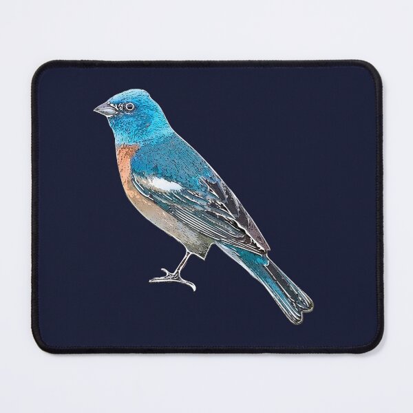 Item preview, Lazuli Bunting White Alternate Design  designed and sold by designsasstultd.