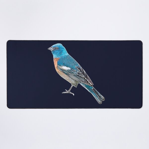 Item preview, Lazuli Bunting White Alternate Design  designed and sold by designsasstultd.