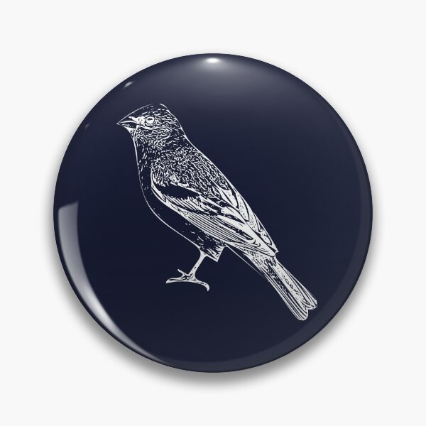 Item preview, Lazuli Bunting White Design  designed and sold by designsasstultd.
