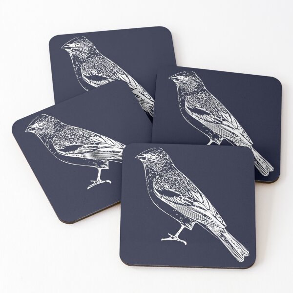 Item preview, Lazuli Bunting White Design  designed and sold by designsasstultd.