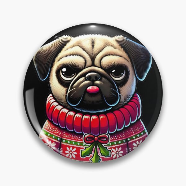 Item preview, Bah Humpug – Funny Pug Christmas Design designed and sold by Dantin.